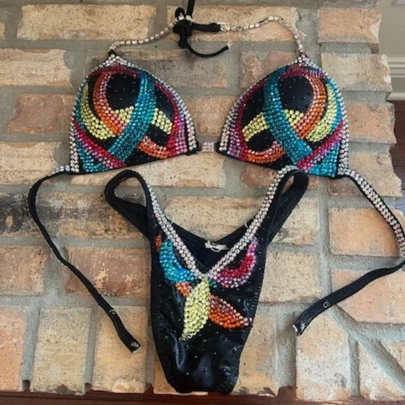 Figure Physique Bodybuilding Competition NPC Contest Posing Suit - Picture 4 of 9